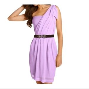BCBGmaxazaria Lavender Nevada One Shoulder Dress